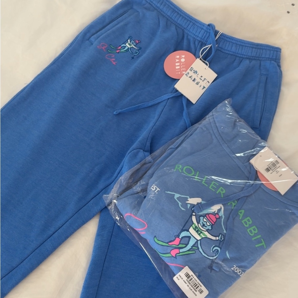 Roller Rabbit Ski Club Sweat Set NWT